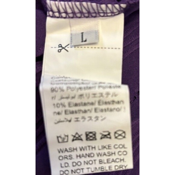 Women’s High Waisted Violet Textured One Shoulder 2pc Skirt Set . - Picture 9 of 9